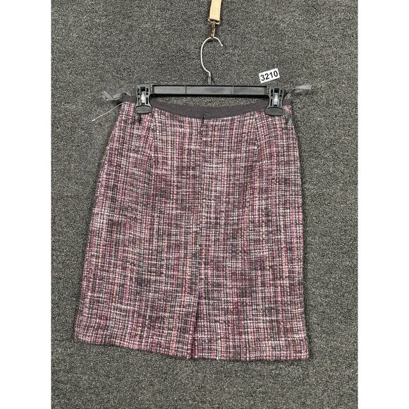 Olsen Skirt Womens US 2 Pink Gray Wool Blend Tweed Mini European Style 618300422 - Picture 2 of 6